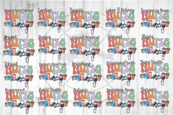 Download Nurse Career Sublimation Bundle, Nurse P - Care Collection