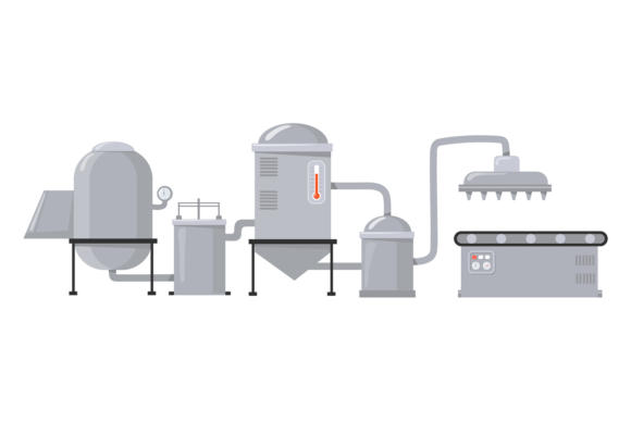 Download Manufacturing Line. Cartoon Industry Mac - Industry Collection