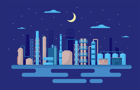 Download Night Industrial Factory Manufacturing - Premium Bundle